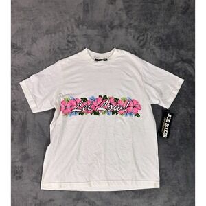 Vintage Joe Boxer Girlfriend "Lei Low!" Floral Graphic Tee NWT One Size Fits All
